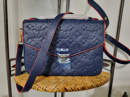 Navy and Red Purse