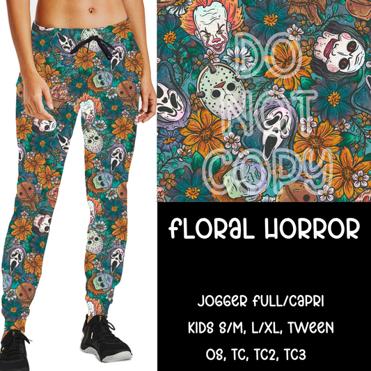 FLORAL HORROR -B96 JOGGER/CAPRI PREORDER CLOSING 8/9