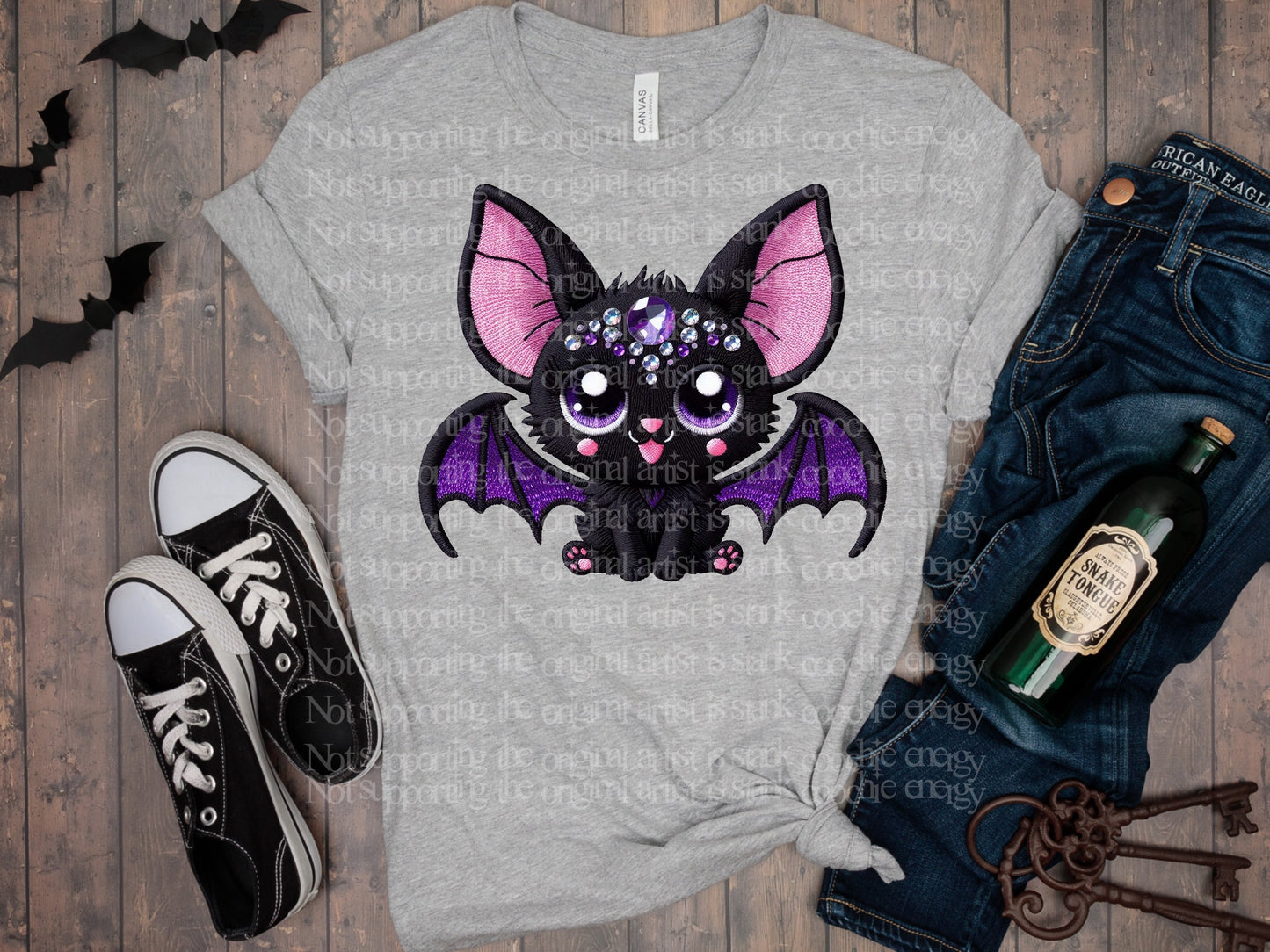 GEM BLACK BAT TEE