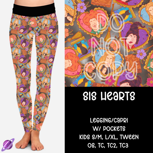 SIS HEARTS -B96 LEGGING/CAPRI PREORDER CLOSING 8/9