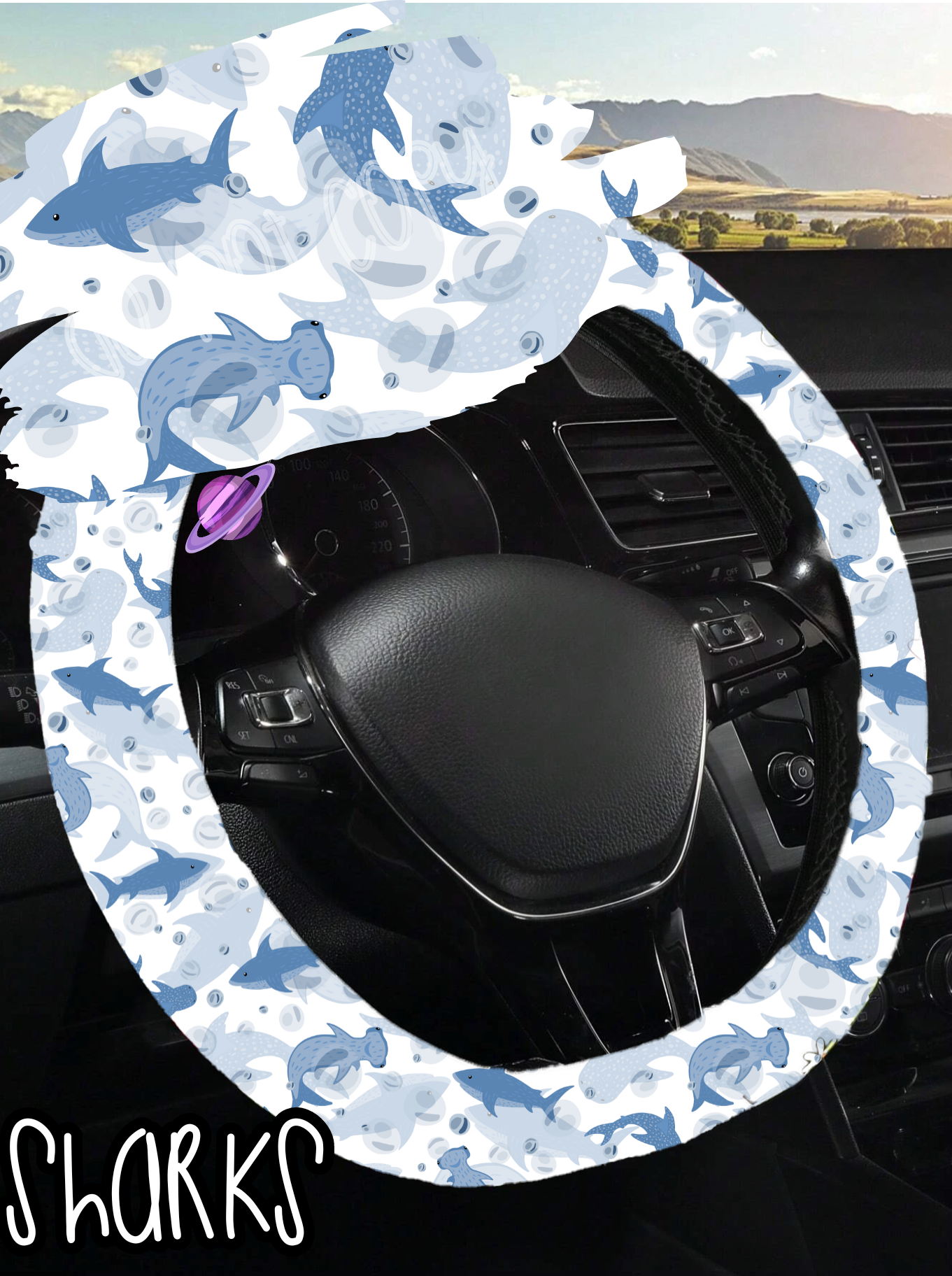 SHARKS - STEERING WHEEL COVERS ROUND 5 PREORDER CLOSING 8/22