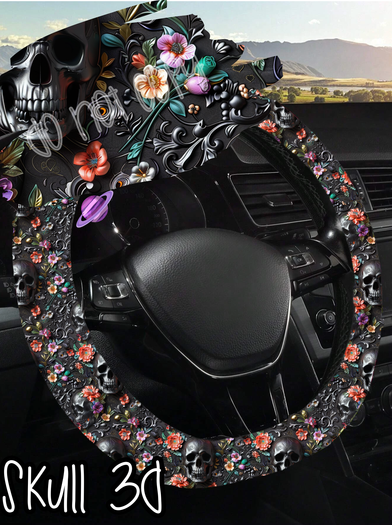 SKULL 3D - STEERING WHEEL COVERS ROUND 5 PREORDER CLOSING 8/22