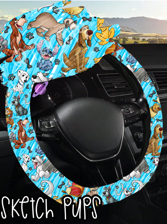 SKETCH PUPS - STEERING WHEEL COVERS ROUND 5 PREORDER CLOSING 8/22