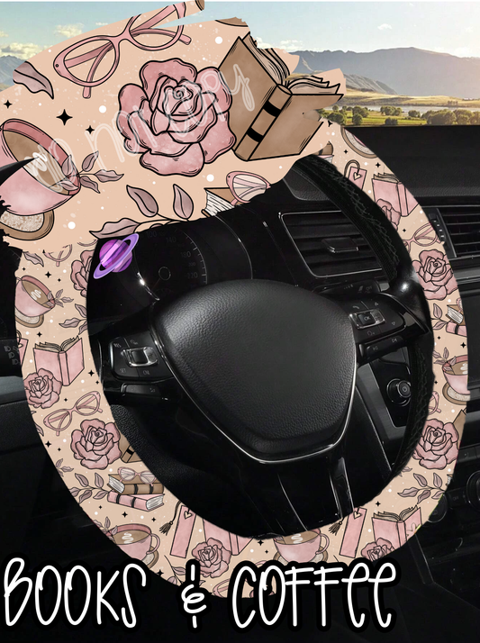 BOOKS & COFFEE - STEERING WHEEL COVERS ROUND 5 PREORDER CLOSING 8/22