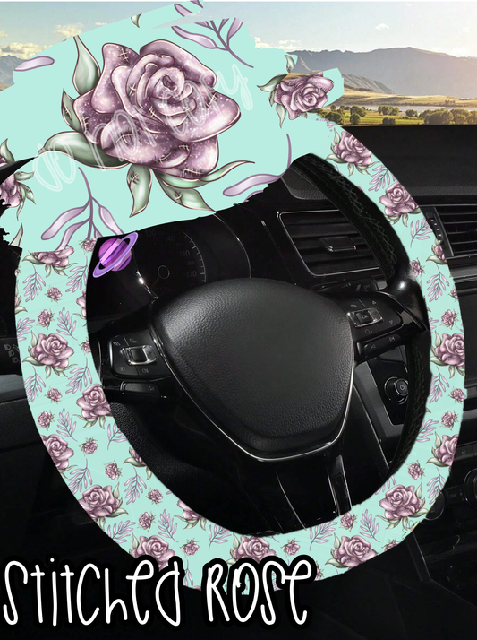 STITCHED ROSE - STEERING WHEEL COVERS ROUND 5 PREORDER CLOSING 8/22