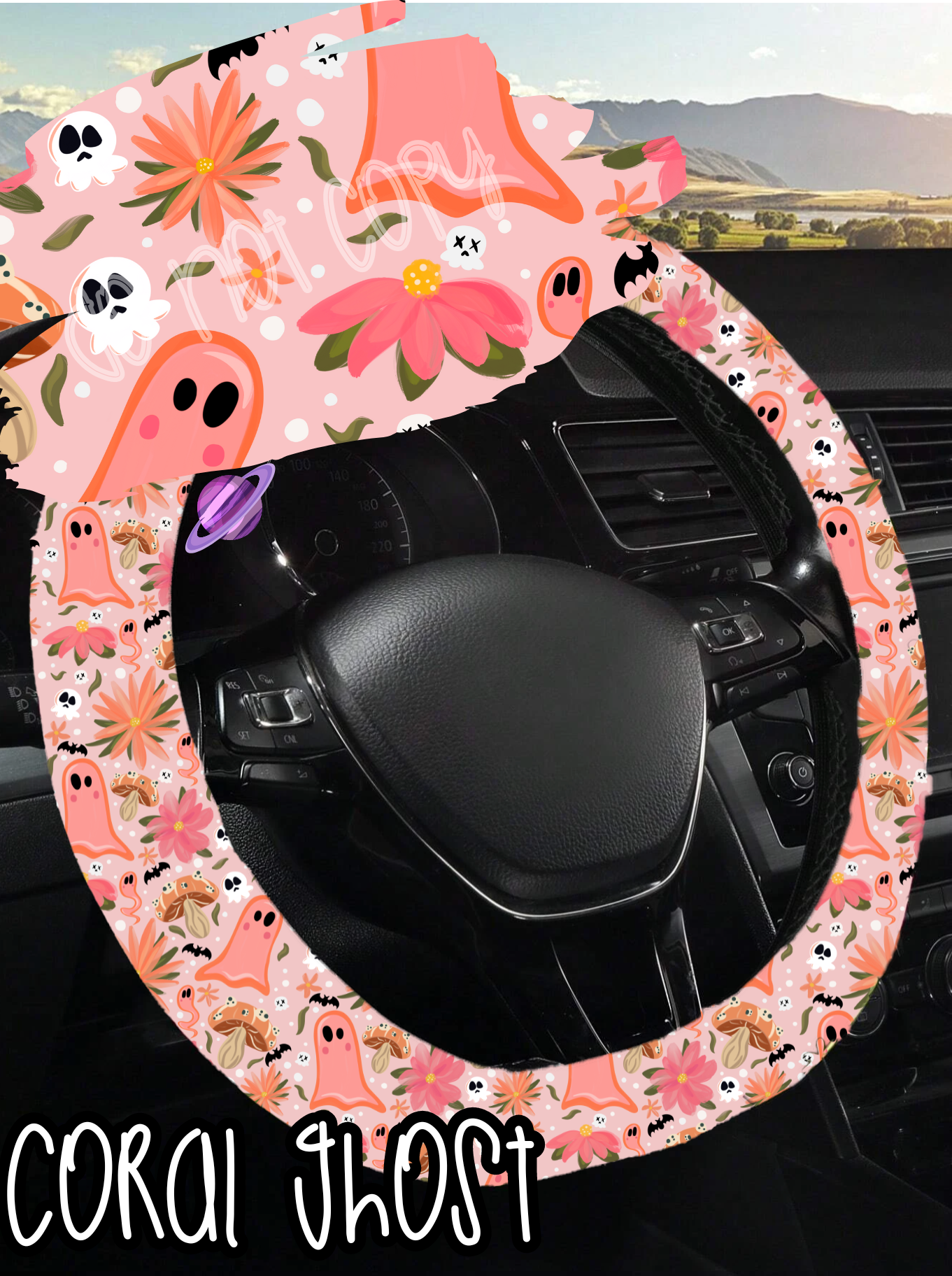 CORAL GHOST - STEERING WHEEL COVERS ROUND 5 PREORDER CLOSING 8/22