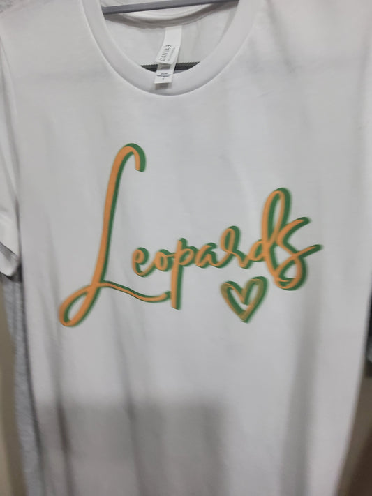 Belle Vernon Leopards Cursive Print